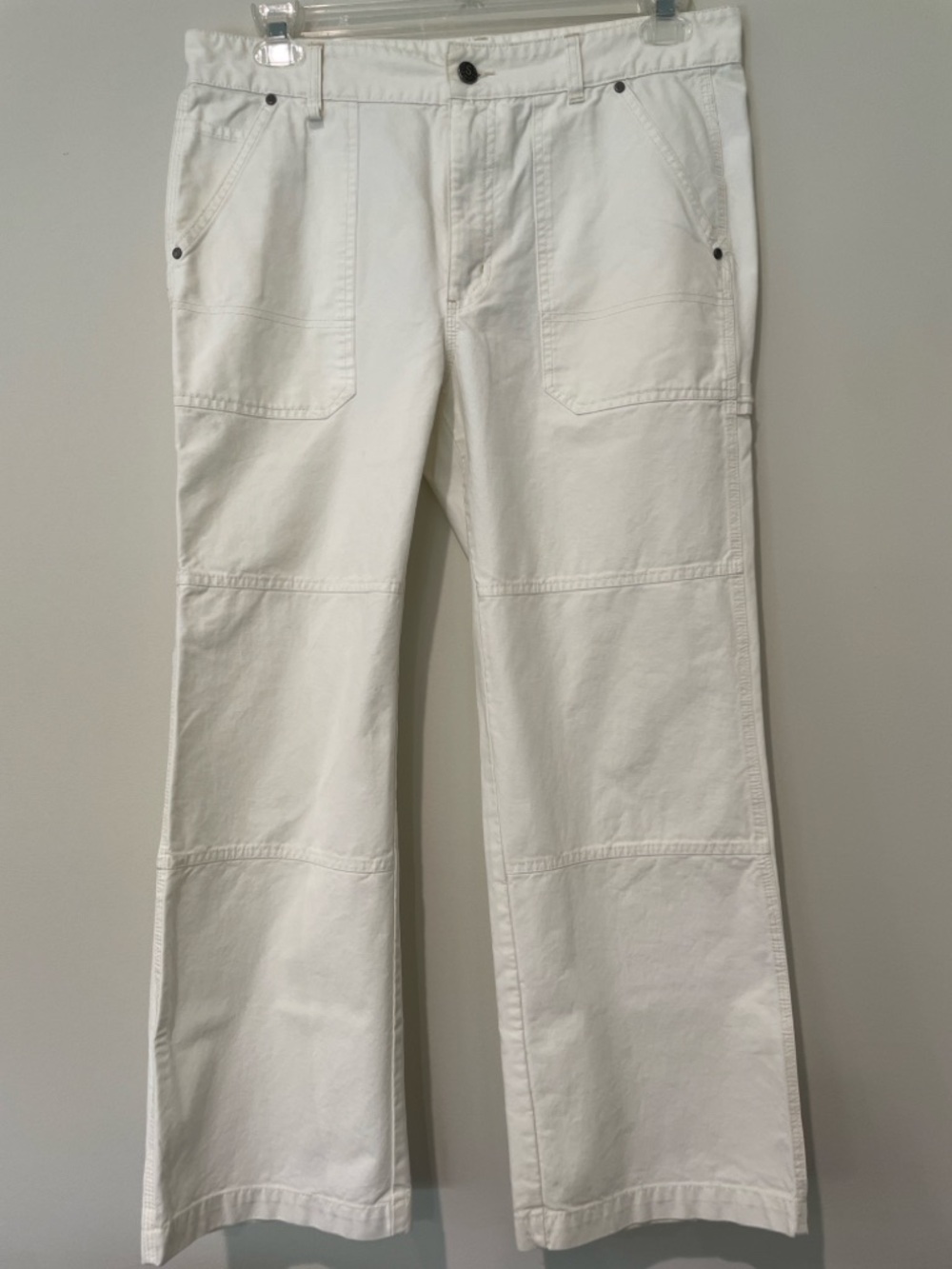 Sundance Parker Carpenter Pants Wide-leg Ivory Size 10